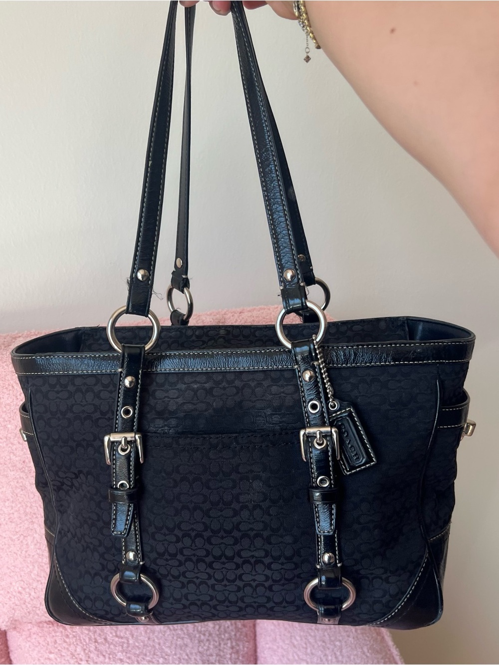 Vintage Coach Signature Gallery Tote Bag